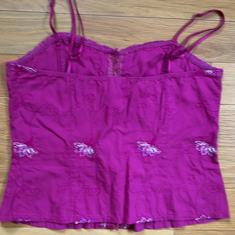 Corset style top bright pink - Picture 2 of 3